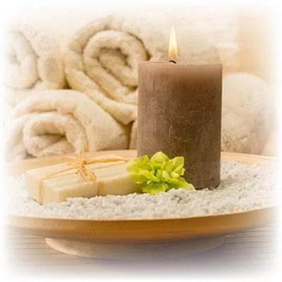 Image de bougies et savons